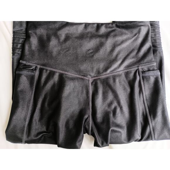 Athleta Women's Size XS Inclination Moto Tight Legging Black 512070 - Picture 4 of 11